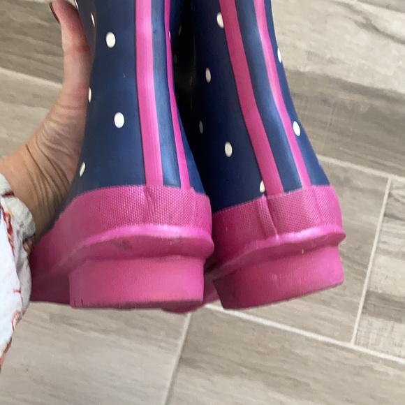 Joules 6 Molly Welly midi polka dot rain boots - Picture 5 of 7